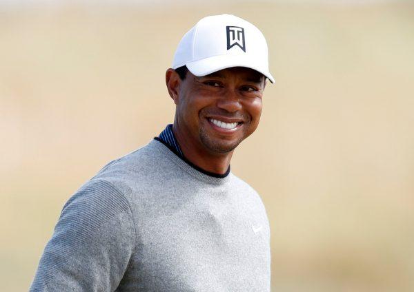 Tiger Woods during practice at the Open Championship in Carnoustie, Britain, on July 18, 2018. (Paul Childs/Reuters)