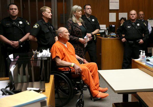 Joseph James DeAngelo, the suspected "Golden State Killer," appears in court for his arraignment in Sacramento, California, on April 27, 2018. (Justin Sullivan/Getty Images)