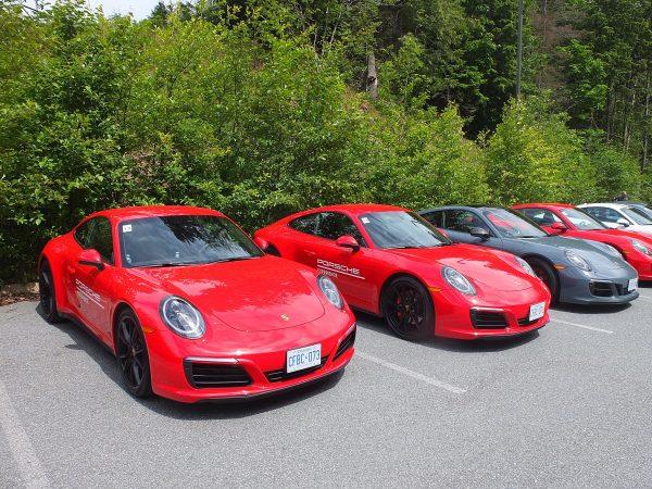 A line up of 911s at the Porsche Travel Experience. (By Benjamin Yong)