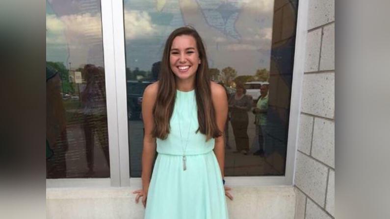 A file photo of Mollie Tibbetts; Mollie was found dead on Aug. 21, 2018. Her alleged killer was identified as an illegal immigrant who was working at a farm in Iowa for four years.(findingmollie.iowa.gov)