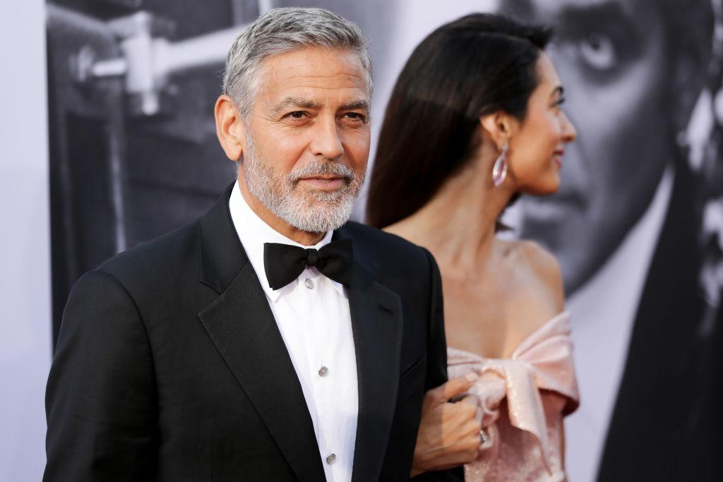 Honoree George Clooney (L) and Amal Clooney attend the American Film Institute's 46th Life Achievement Award Gala Tribute to George Clooney at Dolby Theatre on June 7, 2018 in Hollywood, Calif. (Rich Fury/Getty Images)