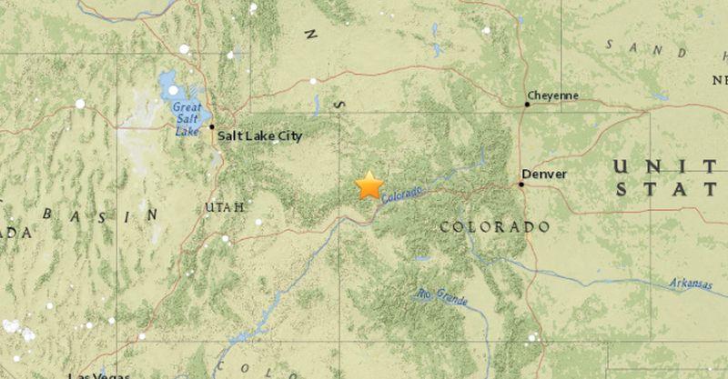 According to the U.S. Geological Survey, an earthquake struck near Parachute, Colorado, on the morning of Aug. 24. (USGS)