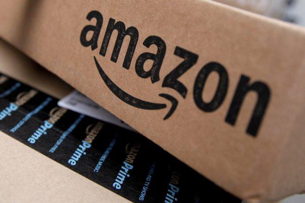 Amazon boxes are seen stacked for delivery in the Manhattan borough of New York City, on Jan. 29, 2016. (Reuters/Mike Segar)