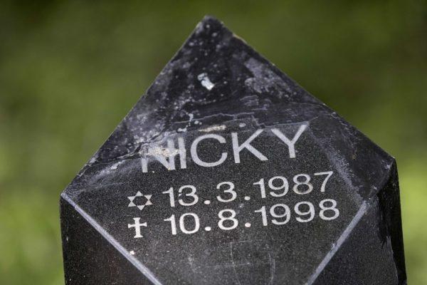 A photo taken on May 23, 2017, shows the monument for 11-year-old boy Nicky Verstappen, who was killed 20 years ago in Brunssummerheide, The Netherlands. (Marcel van Hoorn/AFP/Getty Images)