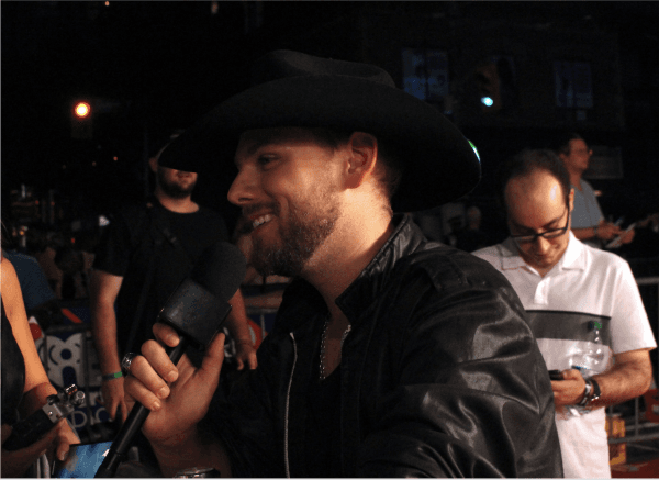 Canadian country artist Brett Kissel on the red carpet at the MMVAs. (May Ning/The Epoch Times)