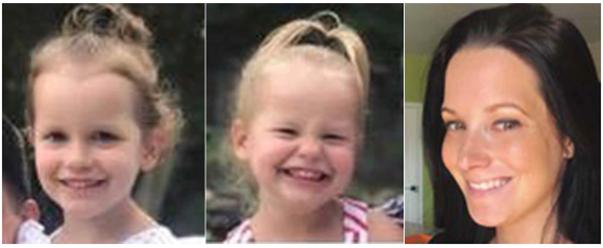 This photo combo of images provided by The Colorado Bureau of Investigation shows, from left, Bella Watts, Celeste Watts, and Shanann Watts. (The Colorado Bureau of Investigation via AP)