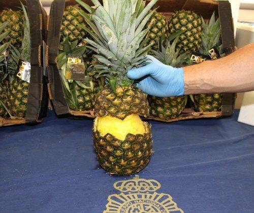 Spanish Police Seize Cocaine Hidden in Pineapples