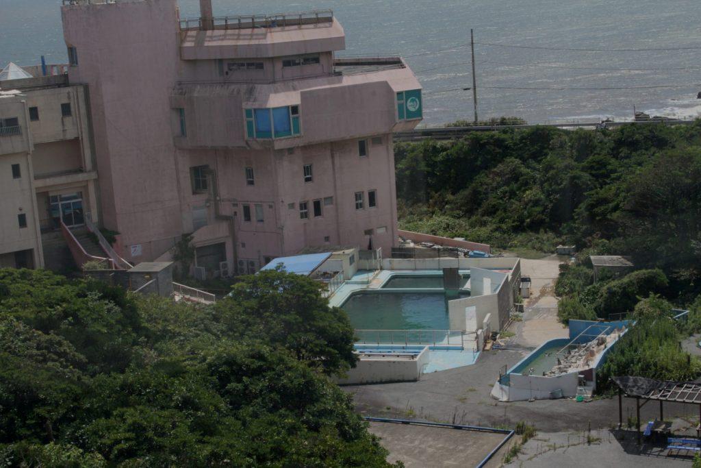 Abandoned Inubosaki Marine Park Aquarium is seen in Choshi, Japan Aug. 15, 2018. (PEACE/Handout via Reuters)