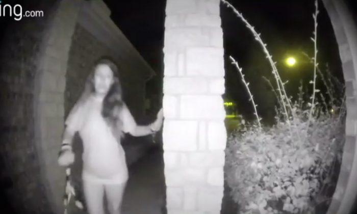 Mystery Woman Rings Doorbell in Video, Police Still Searching