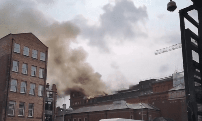Landmark Belfast Building ‘At Risk of Collapse’ After Fire Rips Through Roof