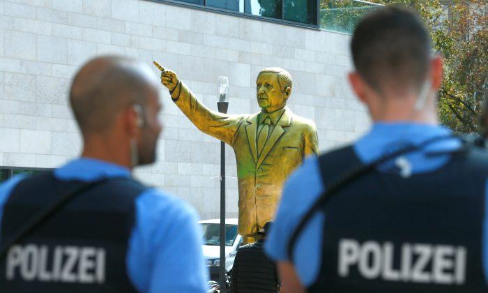 Germany Removes Golden Statue of Erdogan After Protests