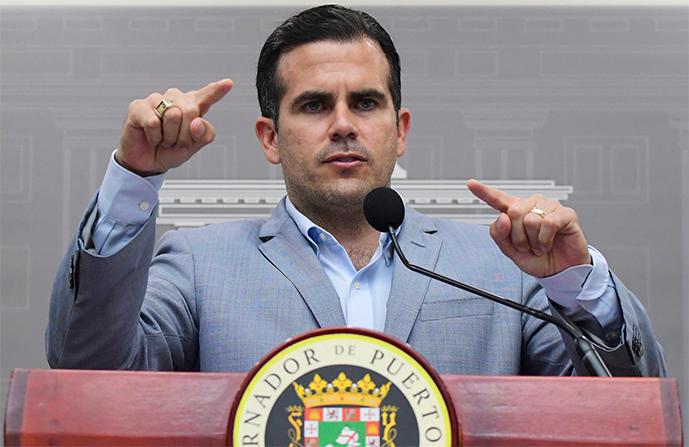 Puerto Rico Gov. Ricardo Rossello during a press conference regarding the number of estimated deaths in the aftermath of Hurricane Maria, in San Juan, Puerto Rico on Aug. 28, 2018. (Carlos Giusti/AP Photo)