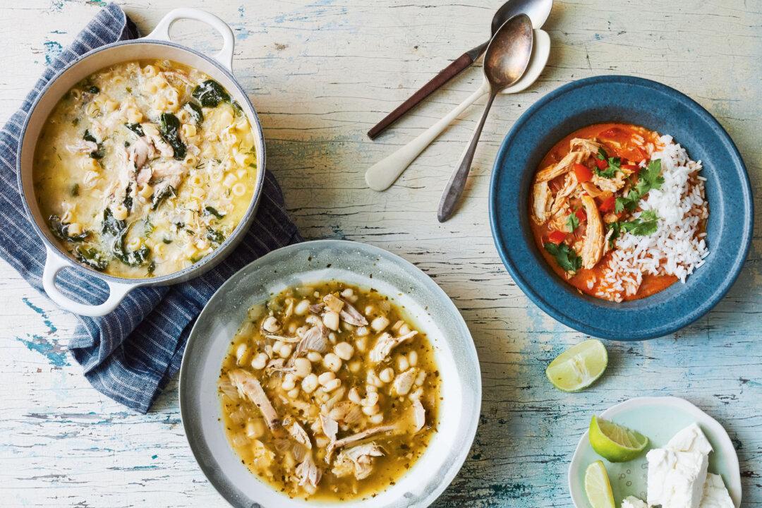 Lemon Chicken Soup With Spinach and Dill