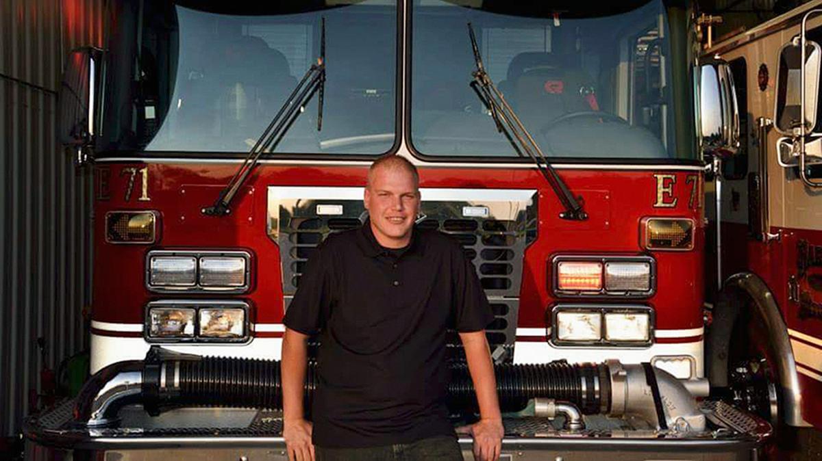 Deputy Fire Chief Wesley Pompa from the village of Harrison at the fire station in 2014. (Don Jungen via AP)