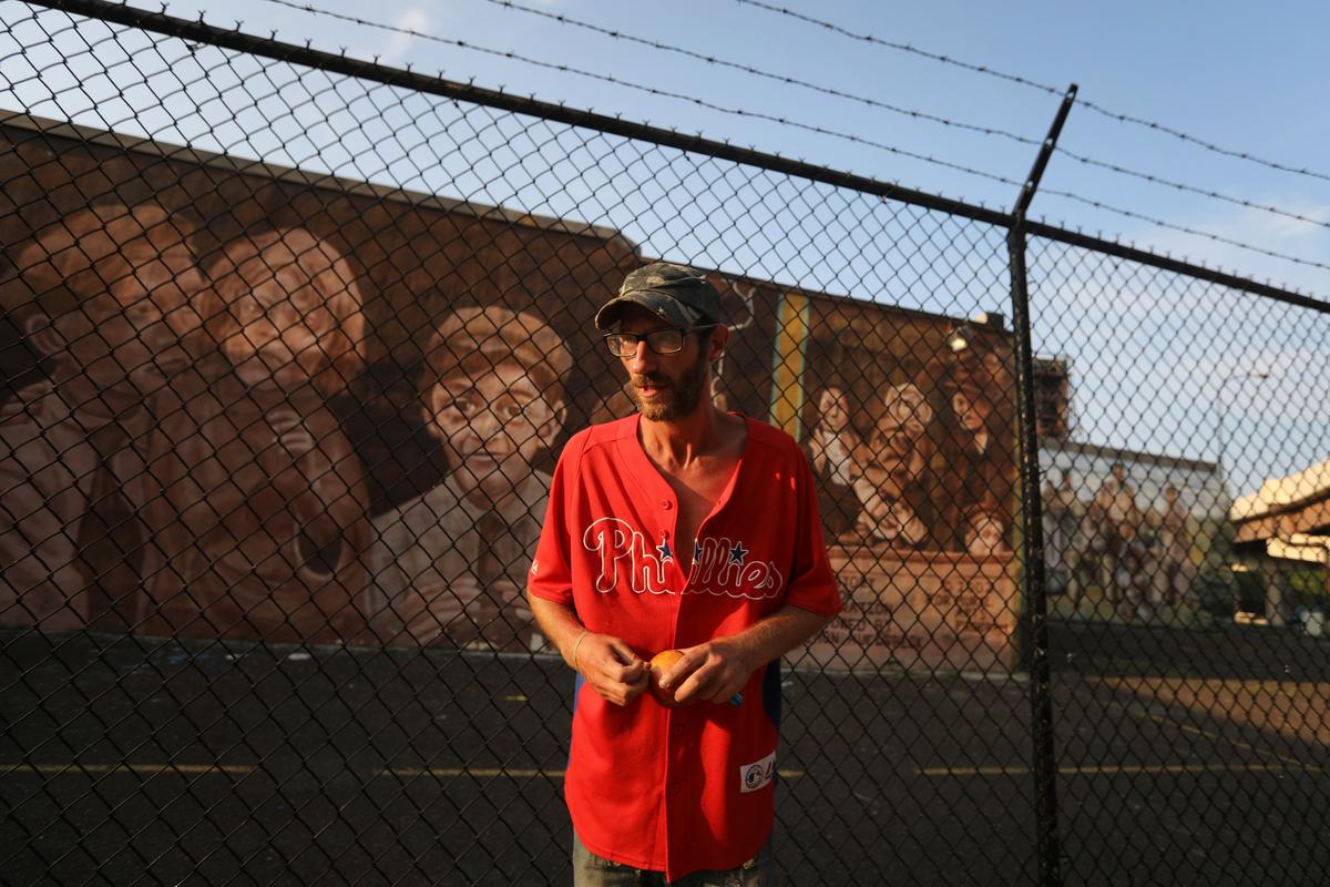 File photo of Johnny Bobbitt, whose story of helping stranded motorist Katelyn McClure went viral. Aug. 15, 2018. (David Swanson /The Philadelphia Inquirer via AP)