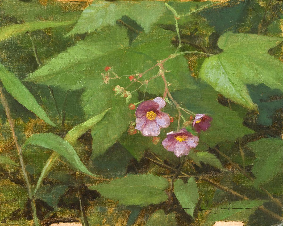 "Berry Blossoms" by Thomas Kegler. Oil on linen, 8 inches by 10 inches. (Thomas Kegler)