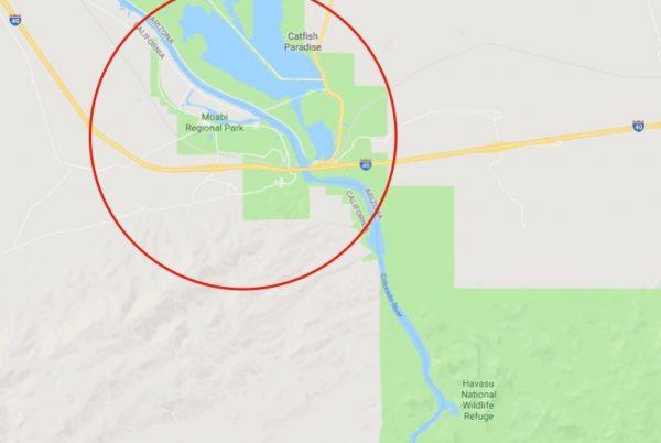 The incident occurred at a recreational area in Moabi Regional Park. (Google maps)