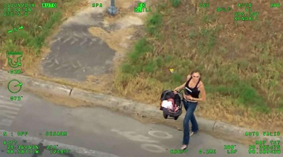 Texas officials released footage of a woman leading police on a high-speed chase before crashing into another vehicle, in June 2018. (Texas Department of Public Safety)
