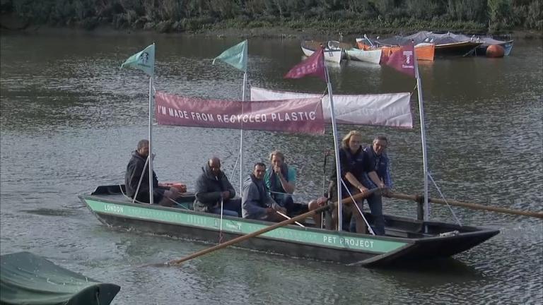 Recycled Plastic Boat Tackles Plastic Pollution in Thames River