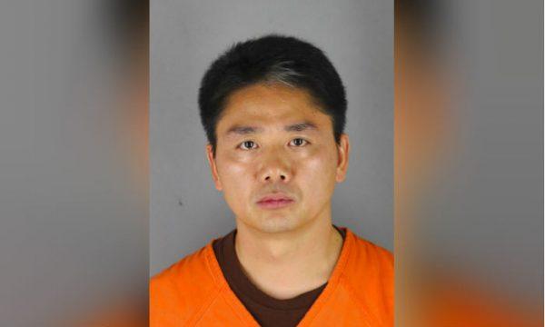 This 2018 photo provided by the Hennepin County Sheriff’s Office shows Chinese billionaire Liu Qiangdong, also known as Richard Liu, the founder of the Beijing-based e-commerce site JD.com, who was arrested in Minneapolis on suspicion of criminal sexual conduct, jail records show. (Hennepin County Sheriff’s Office/AP)