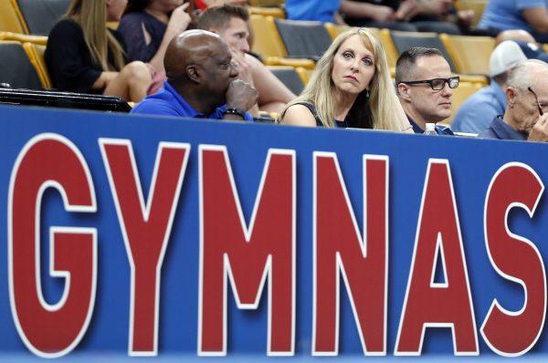Kerry Perry has resigned as president of USA Gymnastics. The announcement on Sept. 4, 2018, came days after the United States Olympic Committee questioned the direction of the organization under Perry's leadership. (Elise Amendola/AP)