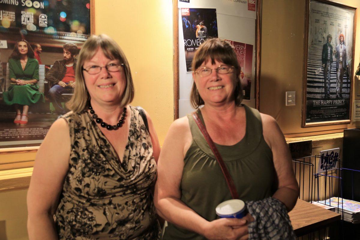 Sisters Lorrie (L) and Judy Heron attended the screening of “Letter from Masanjia” at ByTowne Cinema in Ottawa on Sept. 3, 2018. (Jonathan Ren/NTD Television)