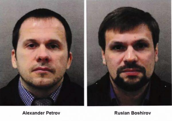 Police have identified the two suspects as Alexander Petrov and Ruslan Boshirov, but say these are probably not their real names. (Metropolitan Police)