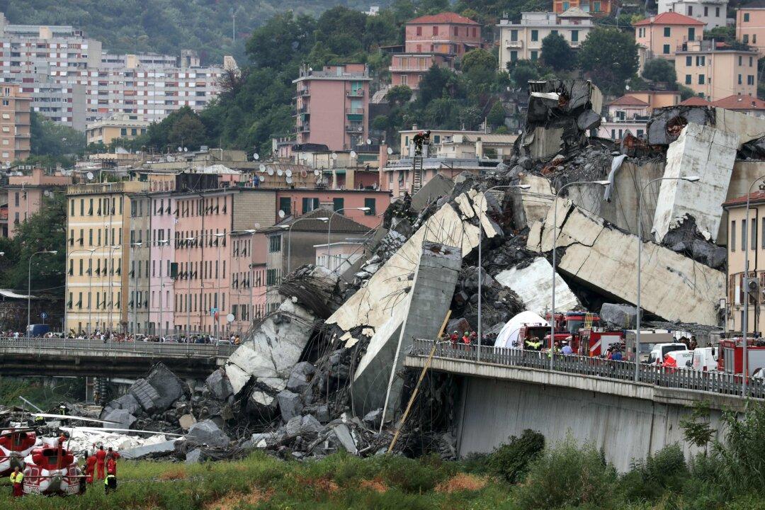 Italy Magistrates Investigate 20 Suspects in Connection With Bridge Collapse