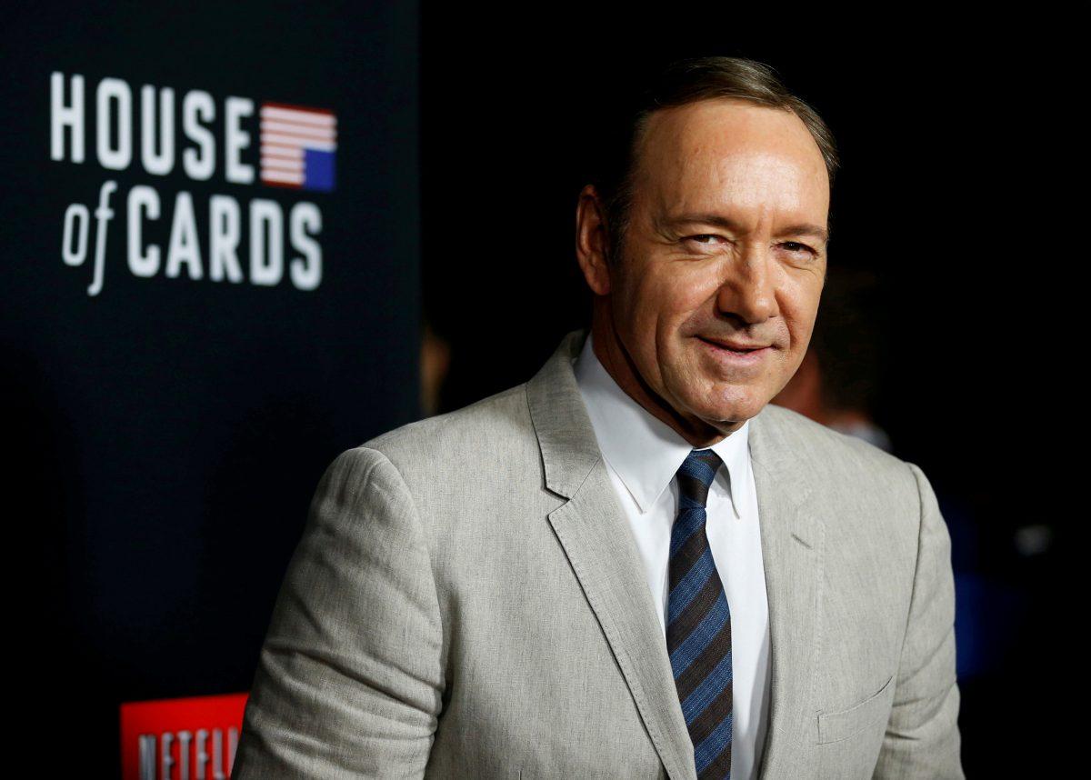 Cast member Kevin Spacey poses at the premiere for the second season of the television series "House of Cards" at the Directors Guild of America in Los Angeles, California, on Feb.13, 2014. (Mario Anzuoni/File Photo/Reuters)