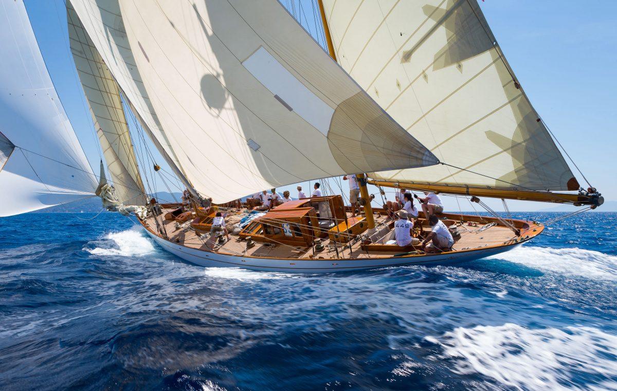 “Eilean,” the restored 1936 yacht, will be sailing to San Giorgio Maggiore for visitors to board as part of the “Homo Faber” event. (Guido Cantini/Officine Panerai)