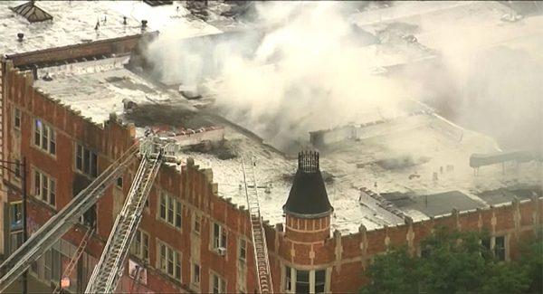 Dense smoke in the apartment building made it hard for residents to escape. (Screenshot/Fox)