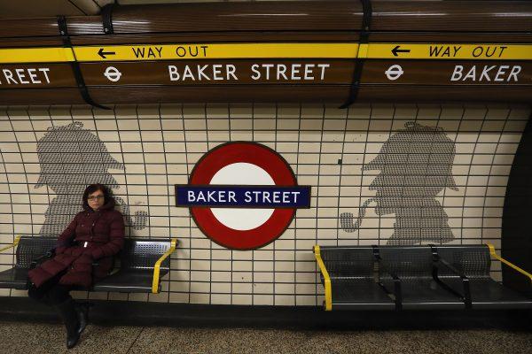 A passenger waits at Baker Street on Jan. 9, 2013. (Dan Kitwood/Getty Images)