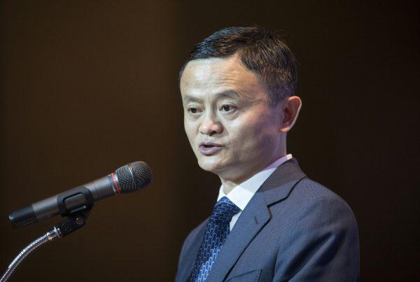 Alibaba founder Jack Ma speaks at a memorandum of understanding signing ceremony in Bangkok on April 19, 2018. (Lillian Suwanrumpha/AFP/Getty Images)