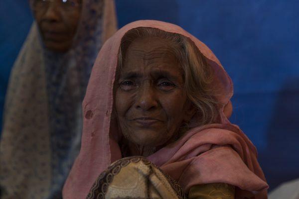 Romida, 80, at a women's group in Age International's Age Friendly Space in Cox’s Bazar, Bangladesh, on May 19, 2018. (Aungmakhai Chak/DEC)