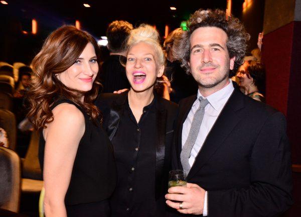 (L-R) Actress Kathryn Hahn, singer/songwriter Sia, and Ethan Sandler attend the "Transparent" Cast and Crew Golden Globes Viewing Party at The London West Hollywood on January 11, 2015 in West Hollywood, California. (Jerod Harris/Getty Images for Amazon Studios)