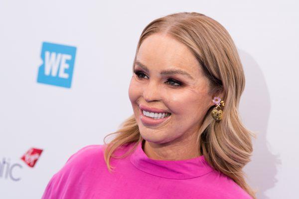 Katie Piper, who was left scarred in an acid attack, attends an event at Wembley Arena in London on March 7, 2018. (Jeff Spicer/Getty Images)