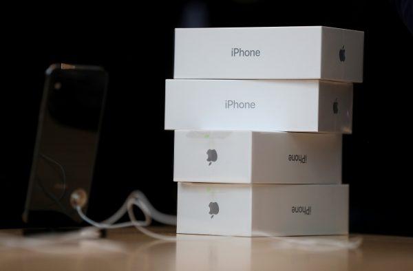 Boxes of the new iPhone X sit on a table at an Apple Store on Nov. 3, 2017 in Palo Alto, Calif.(Photo by Justin Sullivan/Getty Images)