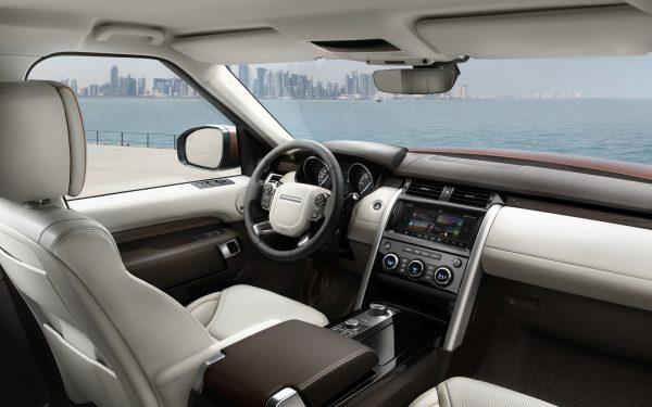 The Land Rover interior. (Courtesy of Land Rover)