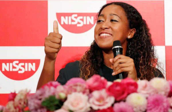 Naomi Osaka of Japan attends a news conference upon her arrival in Japan, after winning the women's singles finals tennis match at the 2018 U.S. Open, in Yokohama Sept. 13, 2018. (Toru Hanai/Reuters)