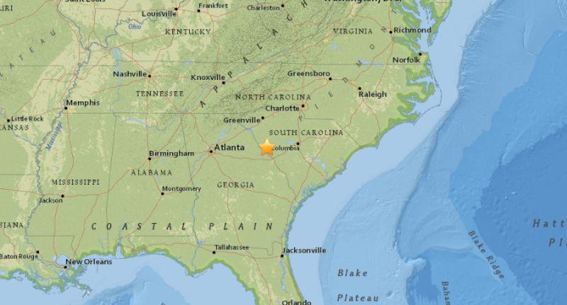An earthquake has struck in western South Carolina on Sept. 13 at around 6:30 a.m. local time, according to the U.S. Geological Survey. (USGS)