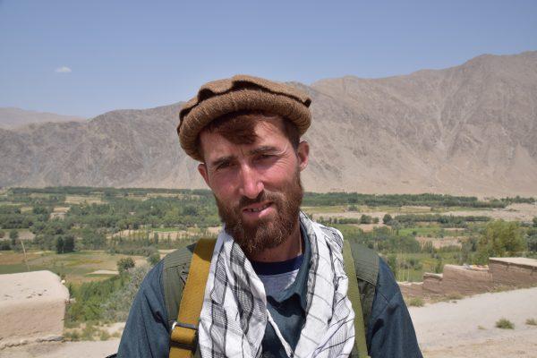 Abdul Manon, an Afghan army soldier turned Talib turned Afghan Local Policeman, near the front between government-held Bahorak and Taliban-controlled Warduj, in Badakhshan province, Afghanistan, on Aug. 25, 2018 . (Franz J. Marty/Special to The Epoch Times)