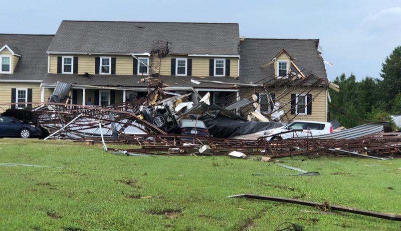 Reports on the afternoon Sept. 17 say that at least one tornado did damage near Richmond, Virginia. (Lt. Jason Elmore.CFEMSPIO)