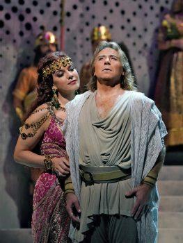 Elina Garanca and Roberto Alagna in The Metropolitan Opera's production of "Samson et Dalila." (Ken Howard / The Metropolitan Opera)