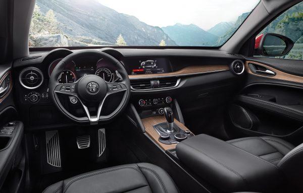 The interior of the Stelvio Ti. (Courtesy of FCA US)