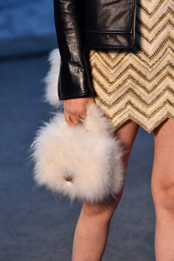 Fur bag at Le Grand Palais in Paris on May 3, 2018. (Pascal Le Segretain/Getty Images)