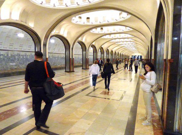 No expense was spared to make the Moscow Metro the most beautiful in the world. (Barbara Angelakis)