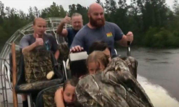 Video: Pregnant Mother and Her Family Saved From Florence Floods