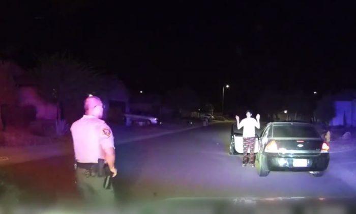 Dashcam Video: Arizona Burglary Suspect Fakes Compliance Before Trying to Run Over Deputy