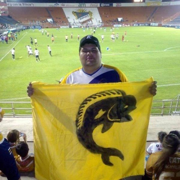 Luis Miguel Verdugo Castro, a fan of the Los Dorados soccer team in Culiacán, the capital of the north-western state of Sinaloa in Mexico. (Courtesy of Luis Miguel Verdugo Castro)