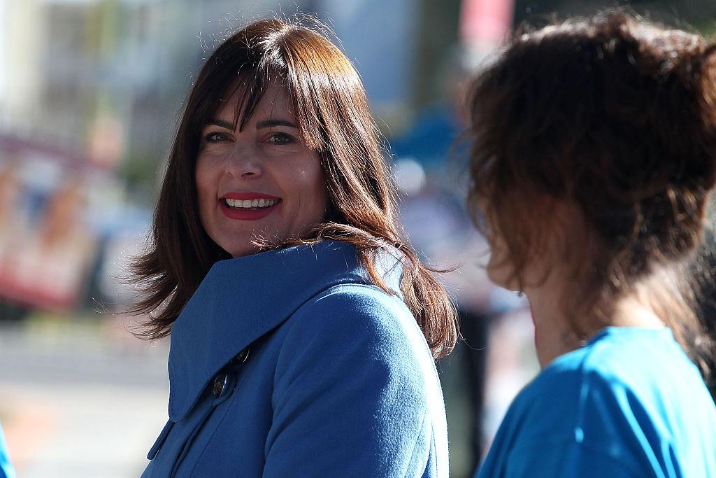 The Federal member for Robertson Lucy Wicks outside East Gosford Public School in the electorate of Robertson on July 2, 2016 in Gosford, Australia. (Tony Feder/Getty Images)